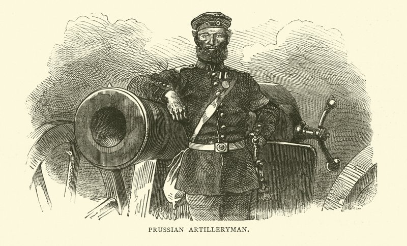 Prusya Topçusu, 1870 Eylül by English School