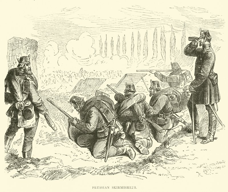 Prusya Avcı Erleri, Şubat 1871 by English School