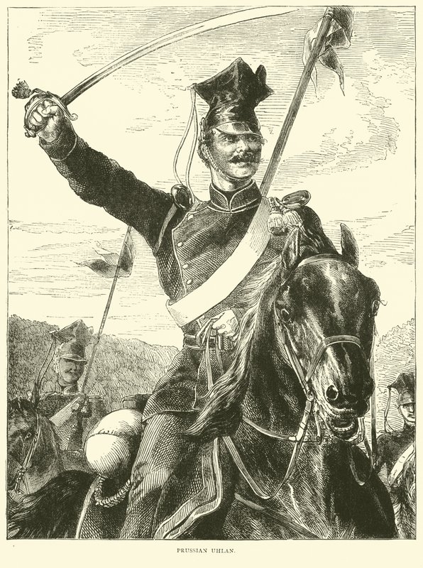 Prusya Uhlan, Temmuz 1870 by English School