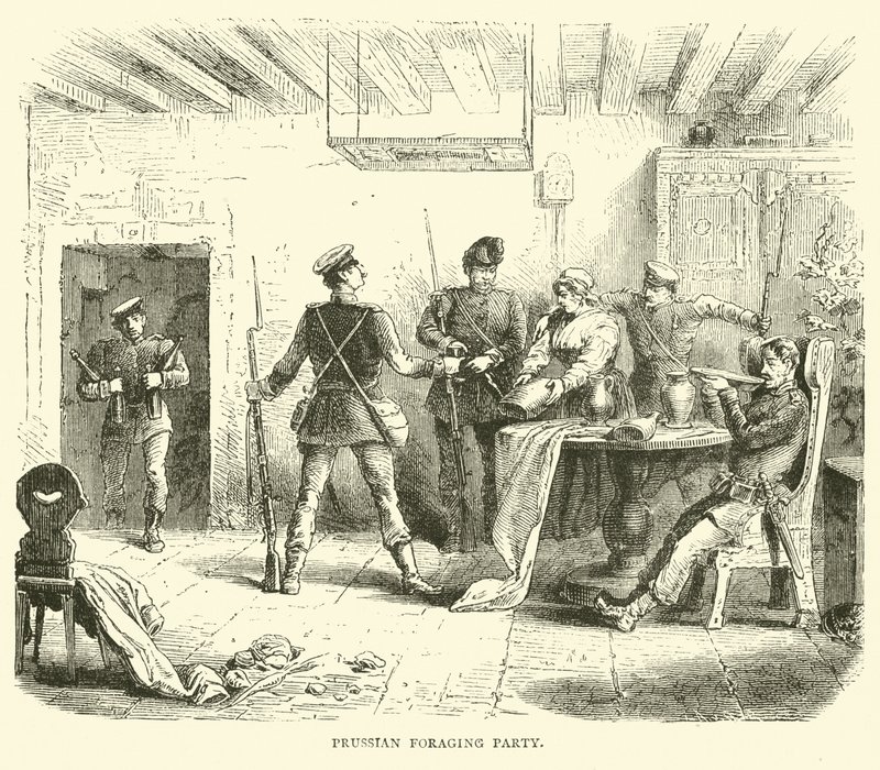 Prusya yiyecek arama partisi, Mart 1871 by English School