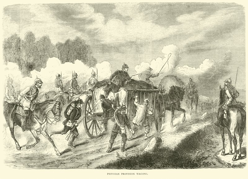 Prusya erzak vagonları, Eylül 1870 by English School
