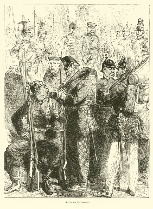 Prusya üniformaları, Ağustos 1870 by English School