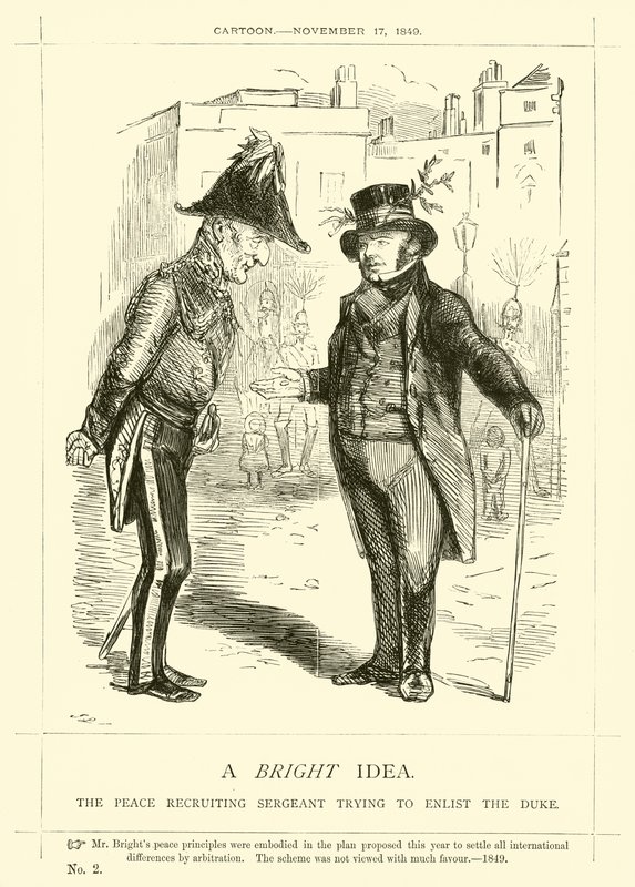 John Bright: Parlak Bir Fikir ile ilgili yumruk karikatür by English School