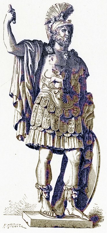 Pyrrhus, Victor Duruy tarafından Roma Tarihinden resim, 1884