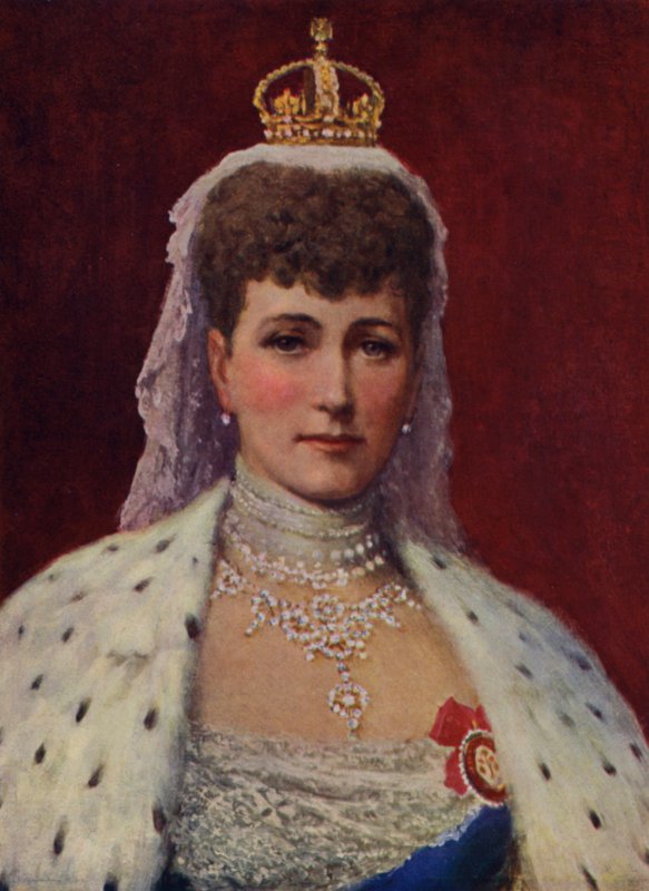 Kraliçe Alexandra (renkli taş) by English School