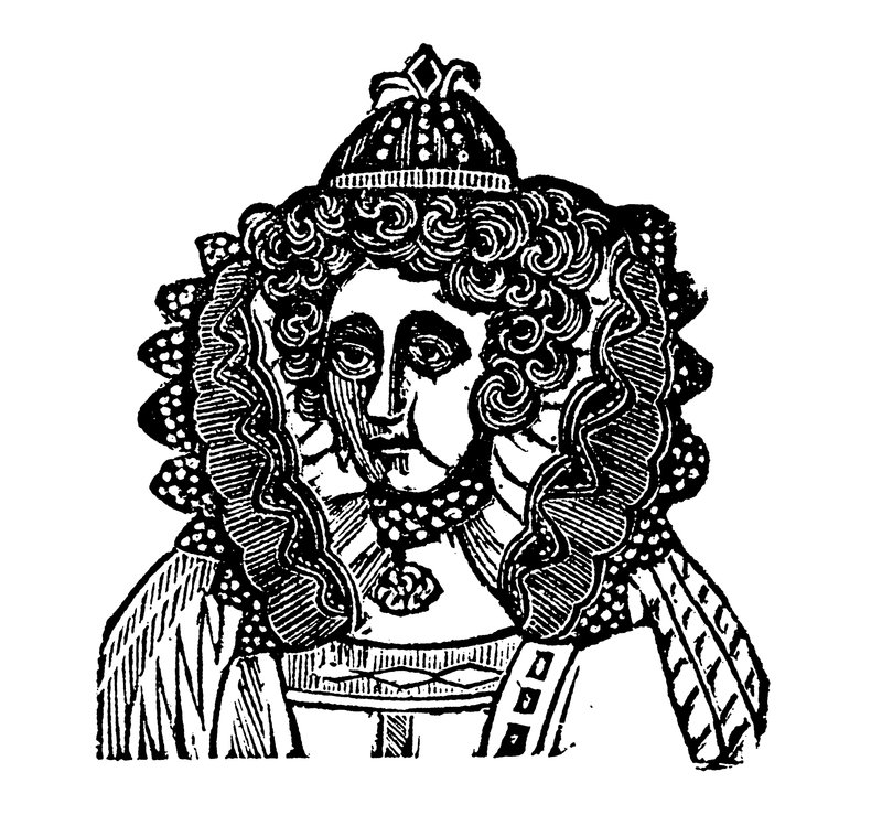 Kraliçe I. Elizabeth (tahta baskı) by English School