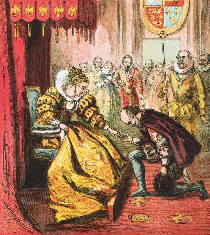 Kraliçe Elizabeth ve Shakespeare by English School