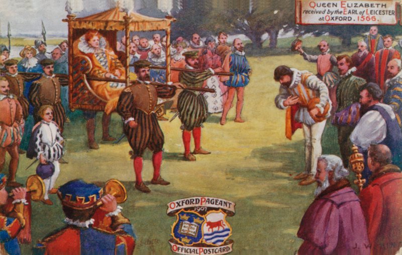 Kraliçe Elizabeth, Leicester Kontu tarafından Oxford