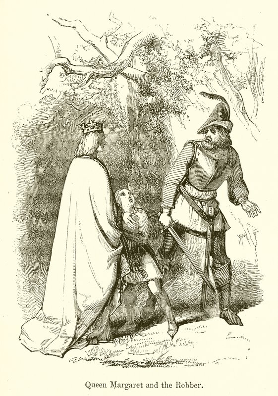 Kraliçe Margaret ve Soyguncu by English School