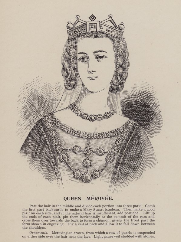 Kraliçe Merovee (gravür) by English School