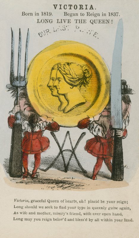 Kraliçe Victoria (aquatint) by English School