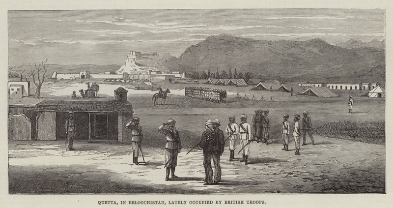 Son zamanlarda İngiliz Birlikleri tarafından işgal edilen Beloochistan