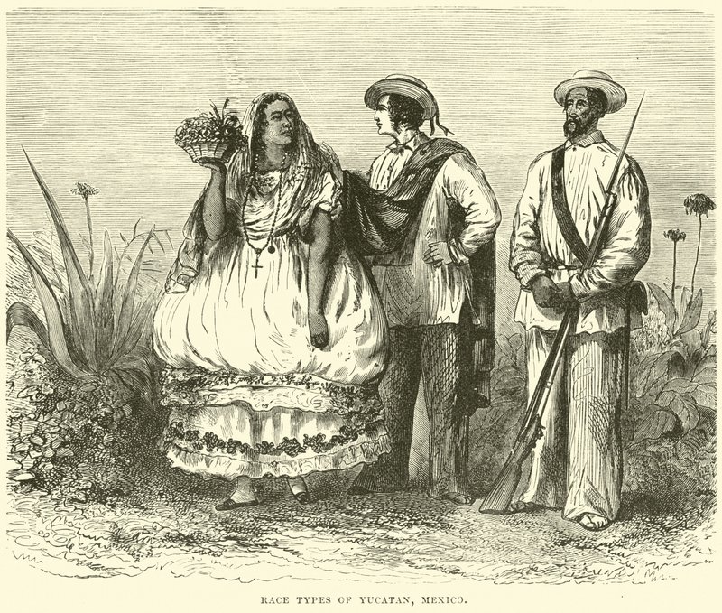Yucatan, Meksika'nın ırk türleri by English School
