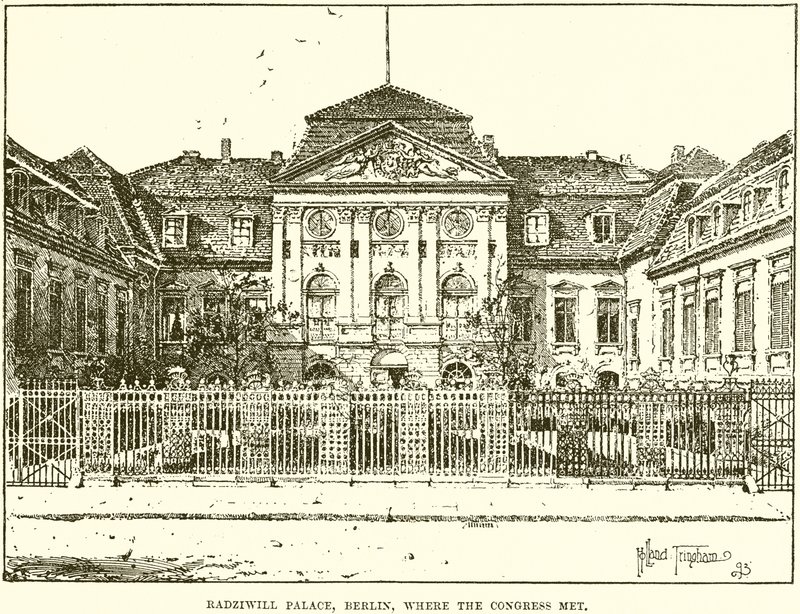 Kongrenin Toplandığı Radziwill Sarayı, Berlin by English School