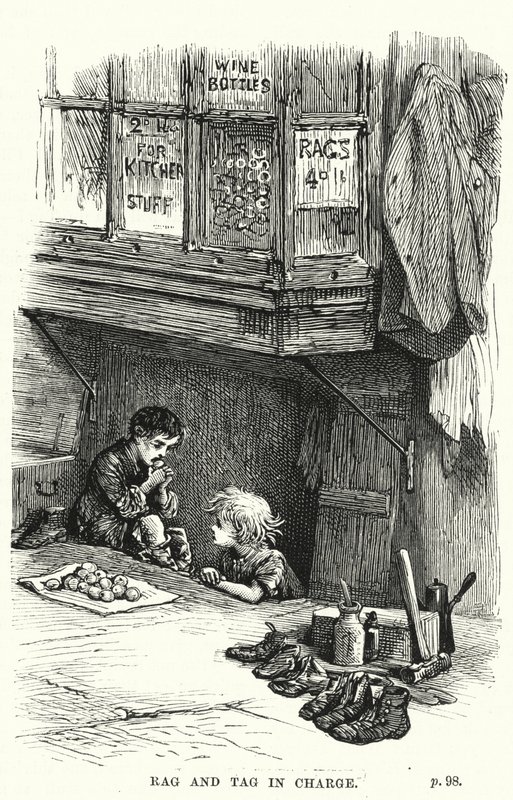 Paçavra ve Etiket sorumlusu (gravür) by English School