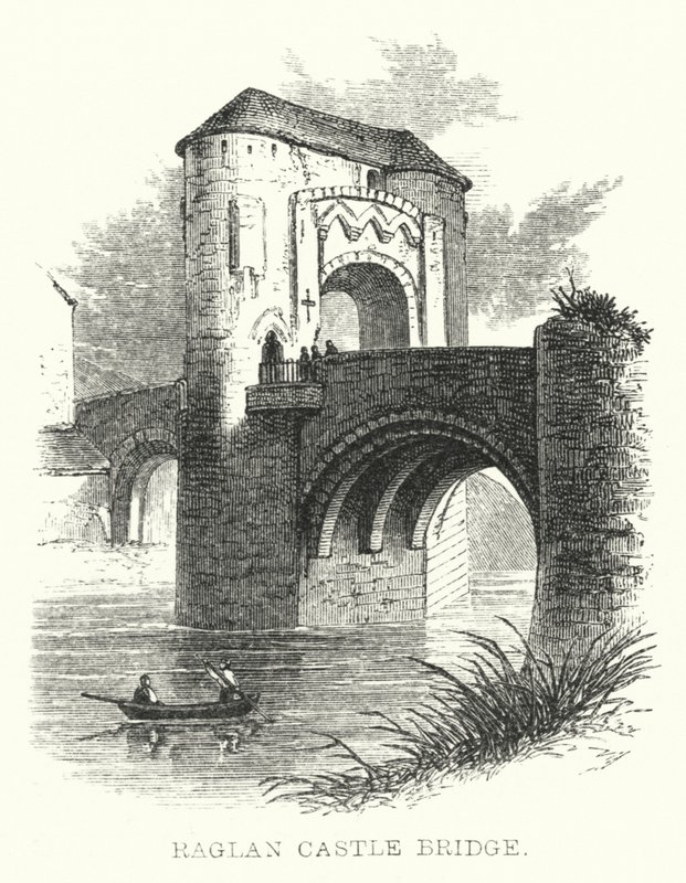 Raglan Kalesi Köprüsü (gravür) by English School