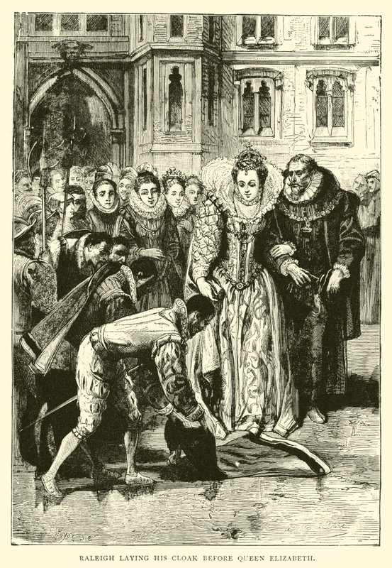 Raleigh, pelerinini Kraliçe Elizabeth