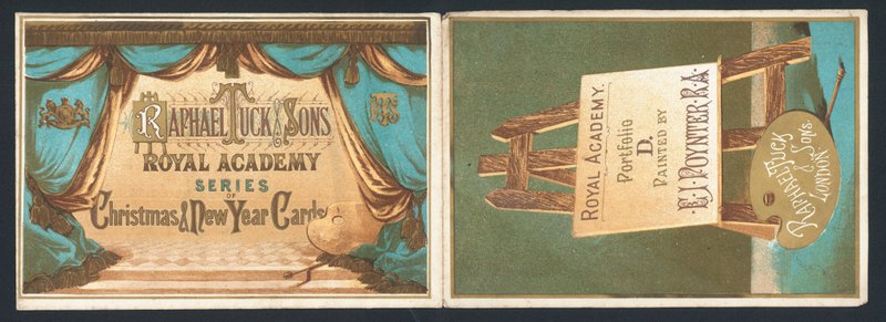 Raphael Tuck & Sons Royal Academy Noel ve Yeni Yıl Kartları Serisi by English School