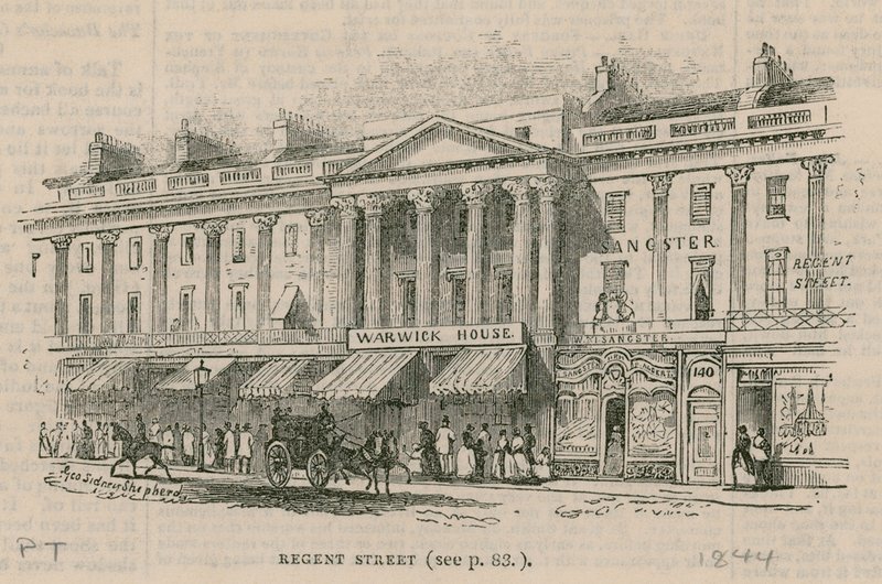 Regent Street, Londra, Batı Yakası by English School