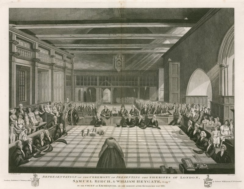 Londra Şeriflerini sunma töreninin temsili by English School