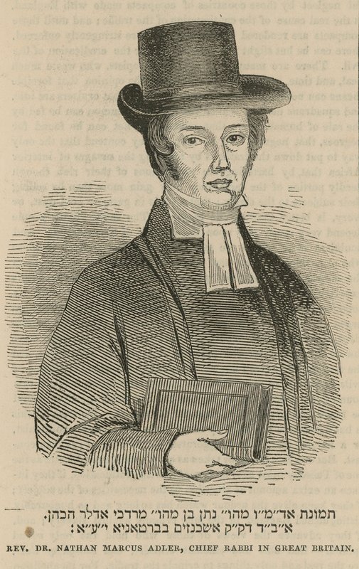 Rahip Dr Nathan Marcus Adler, Büyük Britanya Hahambaşısı by English School