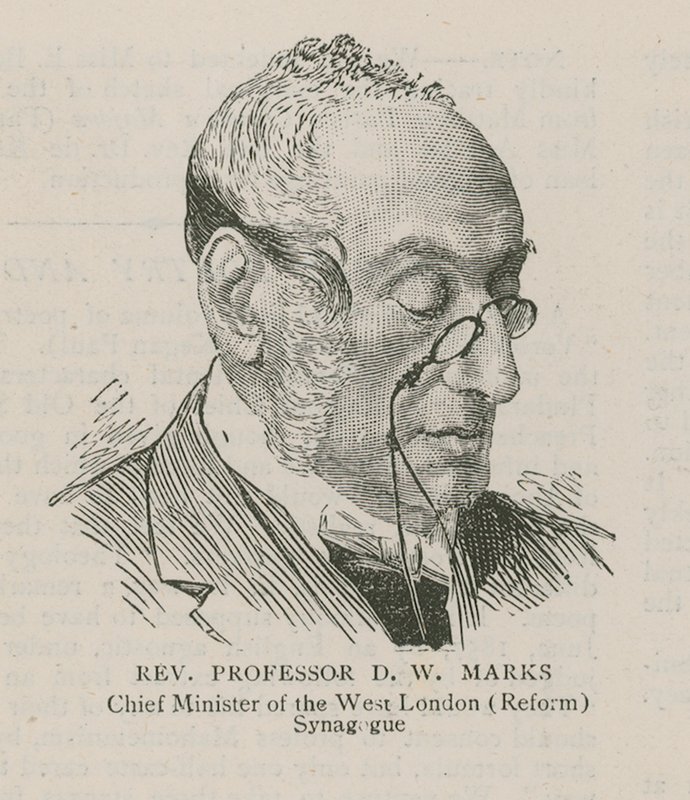 Muhterem Profesör DW Marks, Batı Londra (Reform) Sinagogu Baş Bakanı by English School