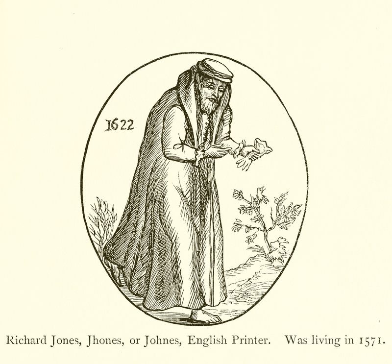 Richard Jones, Jhones veya Johnes, İngiliz Yazıcı, 1571