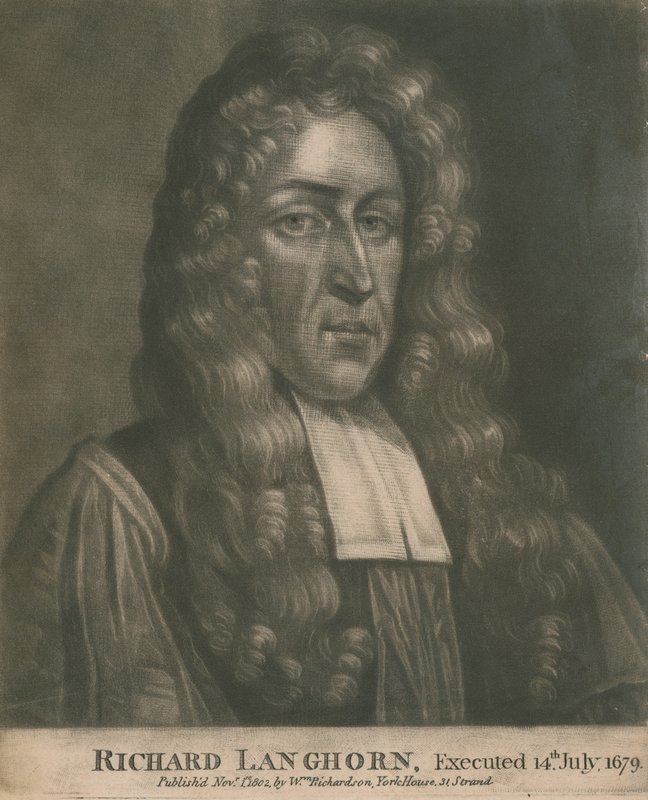 Richard Langhorn, 14 Temmuz 1679