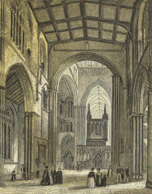 Ripon Katedrali, Nef Görünümü by English School