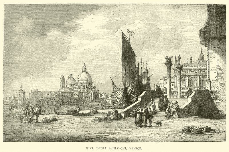 Riva Degli Schiavoni, Venedik by English School