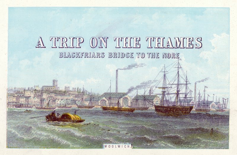Thames Nehri: Woolwich (renkli gravür) by English School