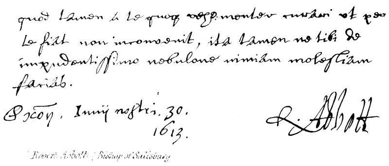 Robert Abbott, (Salisbury Piskoposu) by English School