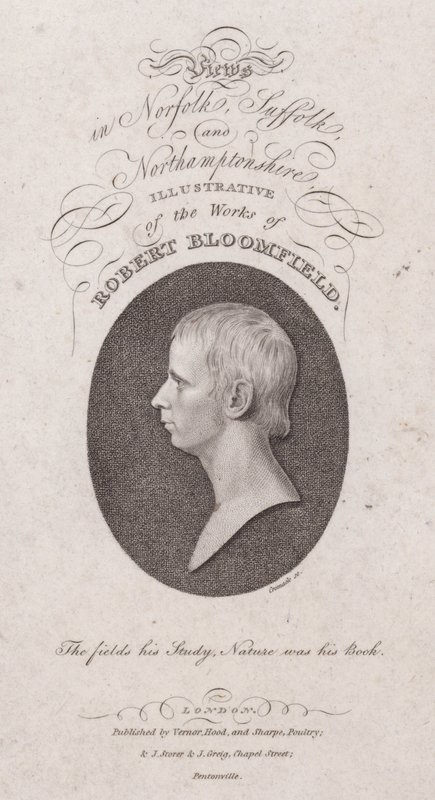 Robert Bloomfield, İngiliz şair (gravür) by English School