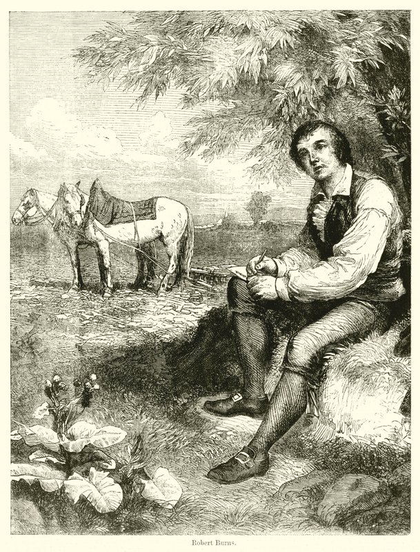 Robert Burns (gravür) by English School