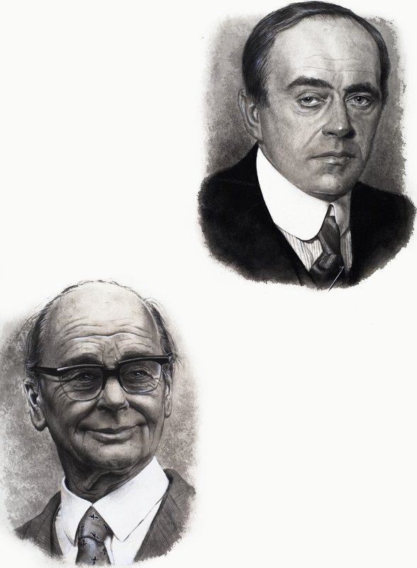 Robert Falcon Scott ve Peter Scott by English School