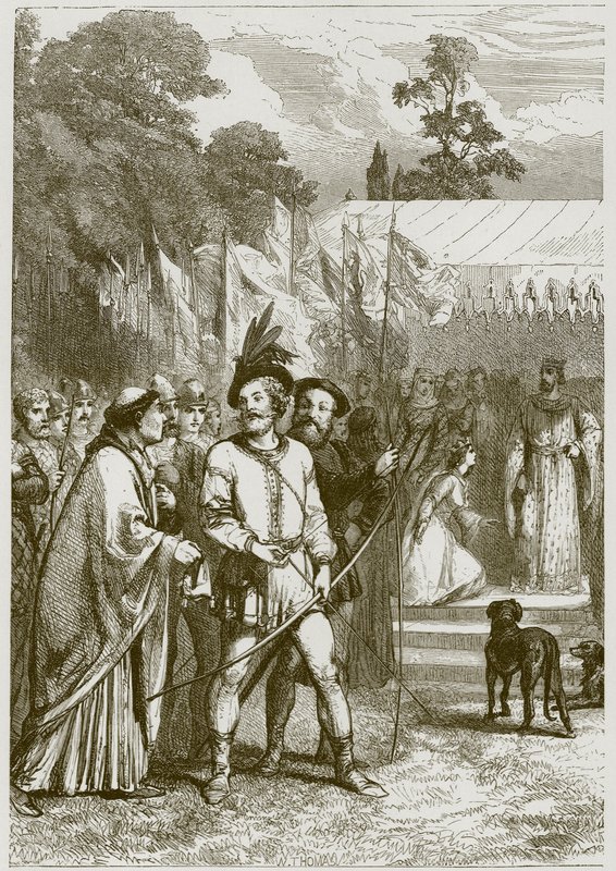 Robin Hood ve Kraliçe Katherine by English School