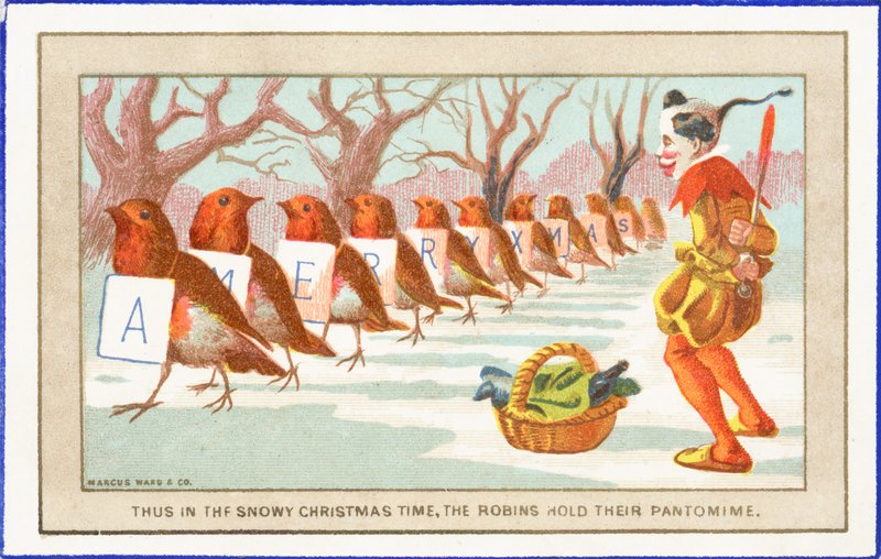 Karda Robins ve Palyaço, Noel Kartı by English School