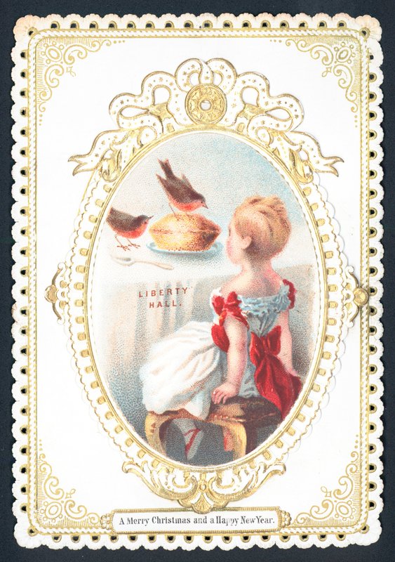 Robinler pastayı yiyor! Yılbaşı kartı by English School