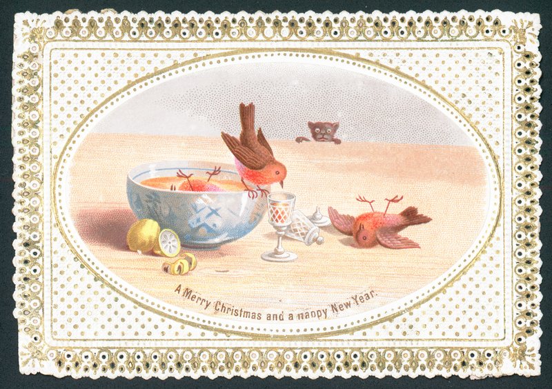 Robins çok fazla içki içiyor, Noel Kartı by English School