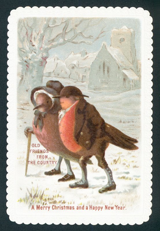 Robins kıyafet giyiyor, Noel Kartı by English School