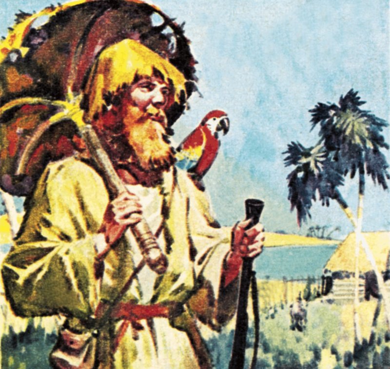Robinson Crusoe by English School