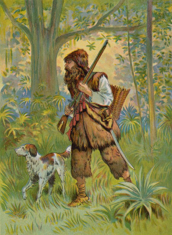 Robinson Crusoe avlanıyor by English School