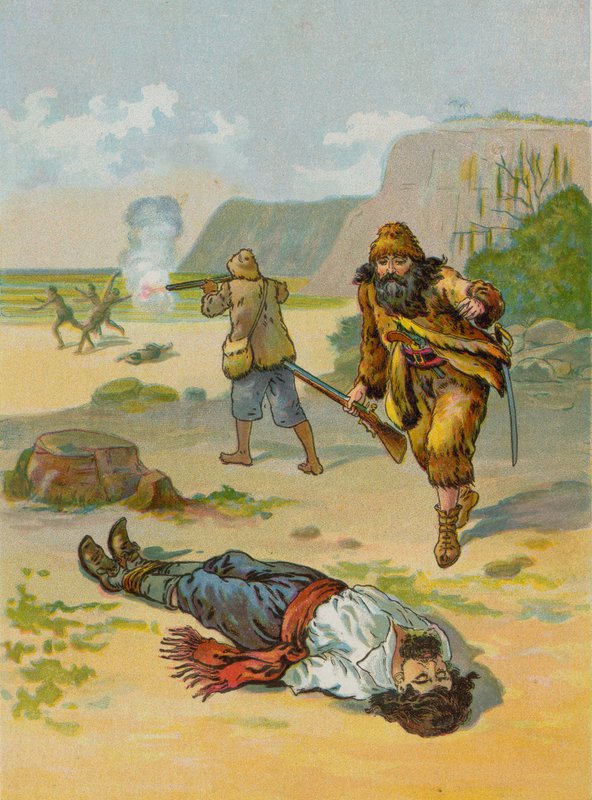 Robinson Crusoe tutsağı serbest bıraktı by English School