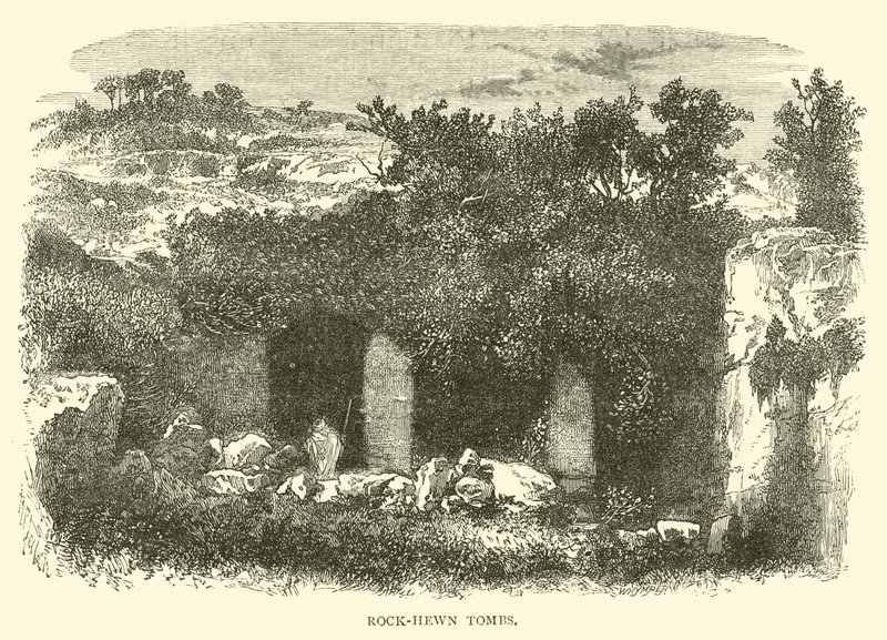 kayaya oyulmuş mezarlar by English School