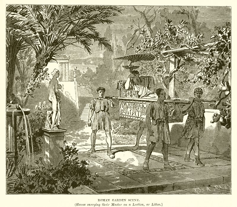 Roma bahçe sahnesi by English School