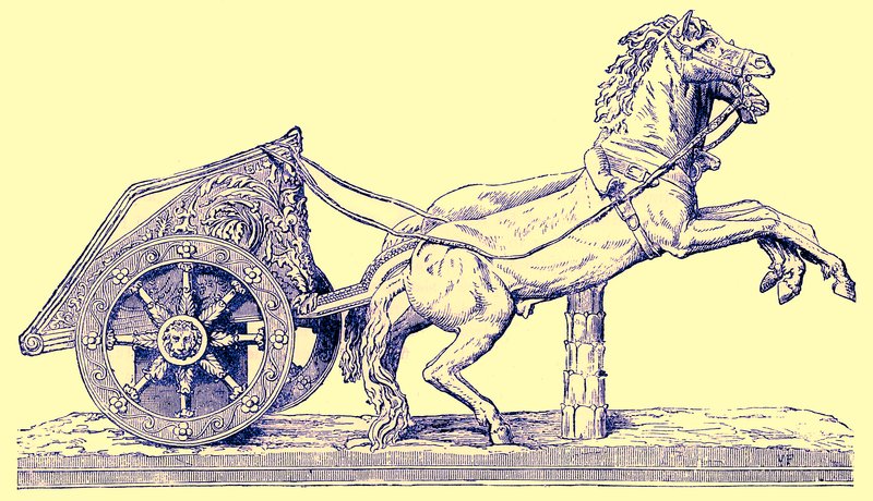 Romalı yarış arabası, Edward Ollier tarafından yayınlanan Cassells Illustrated Universal History