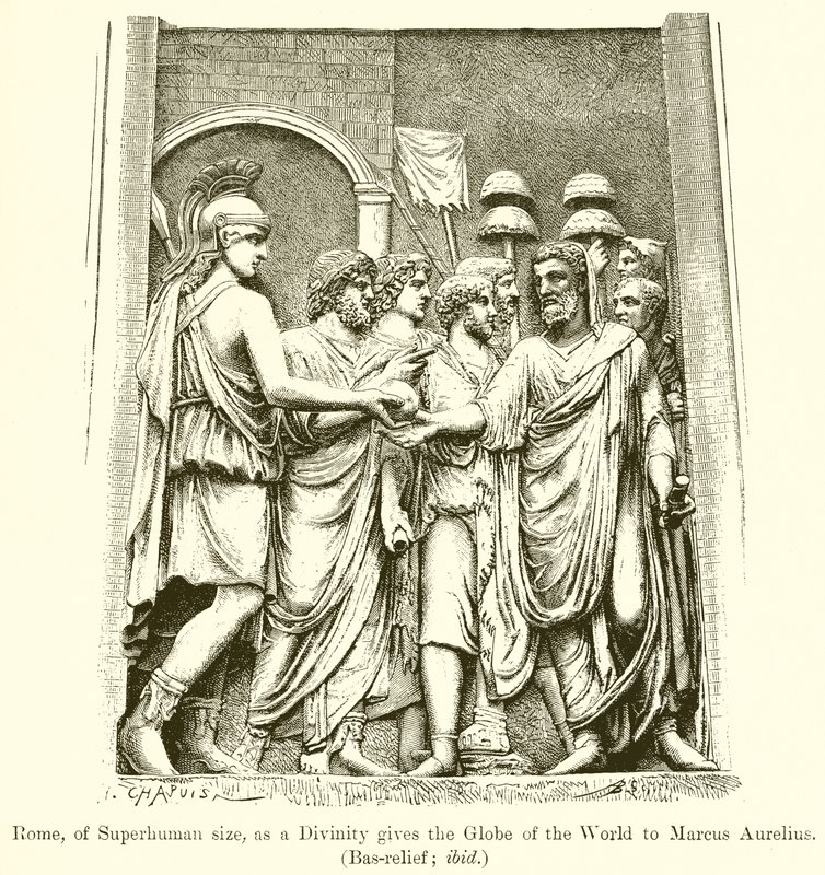 İnsanüstü Boyutta Roma, bir İlahiyat olarak Dünya Küresini Marcus Aurelius