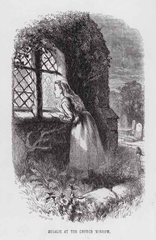 Rosalie Kilise Penceresinde (gravür) by English School