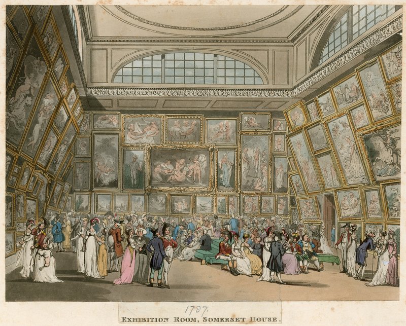 Kraliyet Akademisi: Sergi Odası, Somerset House, Londra by English School