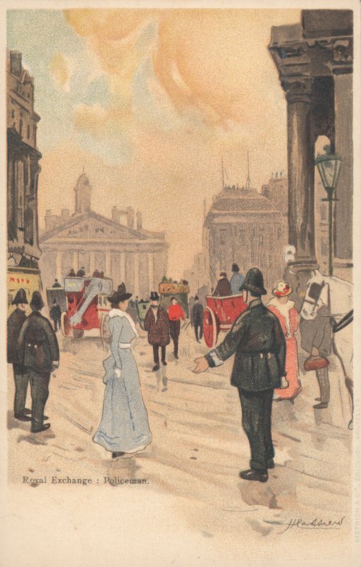 Royal Exchange, Londra, Polis by English School